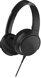 Audio-Technica ATH-AR3iSBK SonicFuel On-Ear Headphones with Mic & Control, Black