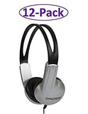 12-Pack ED1TC Insitutional Headphones for Schools, Libraries and Training Departments