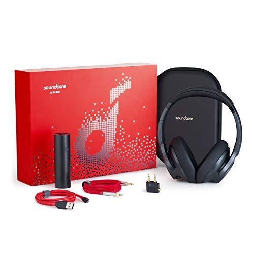 Soundcore Life 2 Gift Set, Over-Ear Headphones with Active Noise Cancellation, Hi-Res Audio and 30H Playtime, Anker PowerCore 5000, PowerLine+ Cable, AUX Cable, Airplane Adaptor, Travel Case