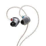 FiiO FH5 Best Over The Ear Headphones/Earphones Detachable Cable Design HiFi Quad Driver Hybrid (1 Dynamic + 3 Knowles BA) in-Ear Monitors for iOS and Android Computer PC Tablet