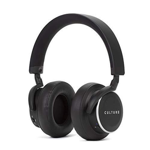 Culture V1 [Upgraded: BT 5.0] Wireless, Active Noise Canceling Headphones with Auto Pause/Play Sensors, Swipe Controls, Quick Attention Ambient Mode, and Low Latency Tech for Wireless Audio/Video Sync