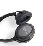 Noise Cancelling Wireless Headphones, Solitude WX1 Premium Wireless Over-Ear Headset with Microphone utilizes Patented Dual-Drivers to Reduce Background Distractions, Great for Travel