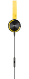 AKG Y40 Yellow Mini On-Ear Headphone with Remote/Microphone and Detachable Cable, Yellow