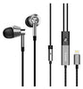 1MORE Triple Driver In Ear Headphones (Earphones/Earbuds) with Lightning Connector for Apple iOS with Compatible Microphone and Remote (Titanium)