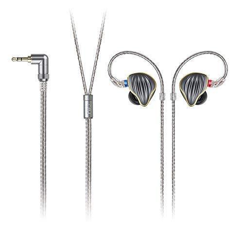 FiiO FH5 Best Over The Ear Headphones/Earphones Detachable Cable Design HiFi Quad Driver Hybrid (1 Dynamic + 3 Knowles BA) in-Ear Monitors for iOS and Android Computer PC Tablet