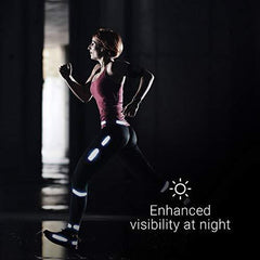 AfterShokz Trekz Air Open-Ear Wireless Bone Conduction Headphones with Brilliant Reflective Strips, Midnight Blue, AS650MB-BR