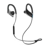 Panasonic WINGS Wireless Bluetooth In Ear Earbuds Sport Headphones with Mic + Controller and Flashing LED's RP-BTS50-K (Jet Black), IPX5 Water Resistant