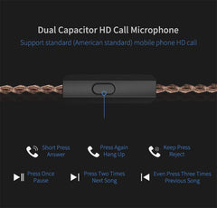 KZ AS16 Earbuds in Ear Monitor Newest Yinyoo AS16 Wired Earphones Headphones Noise Cancelling 8BA Balanced Armature Drivers Ear Buds with Microphones(with mic, Black)