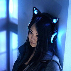 Brookstone Wired Cat Ear Headphones