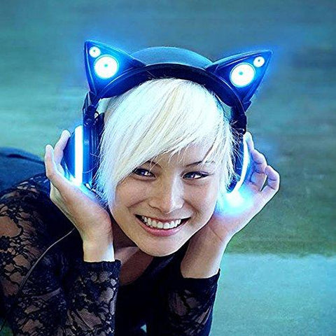 Brookstone Wired Cat Ear Headphones