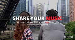 Aiwa Arc-1 Bluetooth Wireless Headphones Over Ear, 20H Playtime, Quick Charge, Precision Clarity with aptX, Over Ear Comfort Bluetooth Headphones