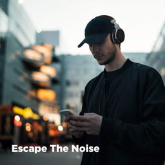 MOVSOU E7PRO Active Noise Cancelling Bluetooth Headphones with Microphone 30H Playtime Hi-Fi Stereo Wireless Headphones with Carring Case