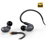 FiiO F9 PRO Best Over The Ear Headphones/Earphones/Earbuds Detachable Cable Design Triple Driver Hybrid (1 Dynamic + 2 Knowles BA) in-Ear Monitors with Android Compatible Mic and Remote (Titanium) ...