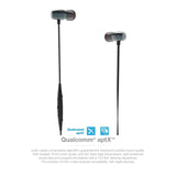 MobiFren Premium Hi-Fi Sound Stereo Wireless Bluetooth Earphones Stainless Metal Housing Dual Batteries Smartphone Mobile App-Magnetic Earbuds for Sport Running Sweat-Proof [Black]