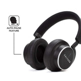 Culture V1 [Upgraded: BT 5.0] Wireless, Active Noise Canceling Headphones with Auto Pause/Play Sensors, Swipe Controls, Quick Attention Ambient Mode, and Low Latency Tech for Wireless Audio/Video Sync