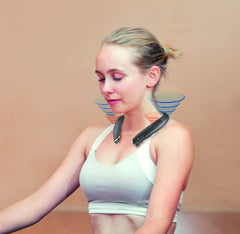 EXFIT BCS-S1000 Wireless Bluetooth Headphones, Surround Sound External Speakers, Retractable Earbuds, Siri and Google Assistant Compatible, 25 Hour Battery (Black)