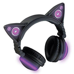 Brookstone Wireless Cat Ear Headphones Bluetooth Headset (Color Changing)