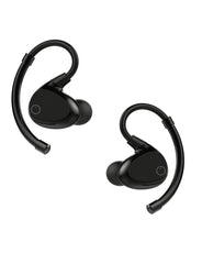 EOZ Air TWS True Wireless Bluetooth 5.0 Earbuds with mic and Charging Case - Incredible Sound & 90 Hours of Playtime (All Black)