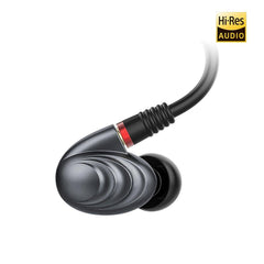 FiiO F9 PRO Best Over The Ear Headphones/Earphones/Earbuds Detachable Cable Design Triple Driver Hybrid (1 Dynamic + 2 Knowles BA) in-Ear Monitors with Android Compatible Mic and Remote (Titanium) ...