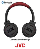 JVC XX Wireless On Ear Headphones, Bluetooth Connectivity, Extreme Deep Bass Ports, Tough Housing Protection & Durable Body, Voice Assitant Compatible, 40 Hours Long Battery Life, AptX - HAXP50BTR