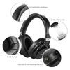 ammoon TAKSTAR PRO 82 Professional Studio Dynamic Monitor Headphone Headset Over-ear for Recording Monitoring Music Appreciation Game Playing with Aluminum Alloy Case（Black）