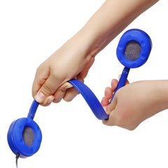 Wholesale Bulk Headphones Earphones Earbuds - Kaysent(KHP-25Mixed) 25 Packs Mixed Colors(Each 5 Pack) Stereo Headphone for School, Classroom, Airplane, Hospiital, Students,Kids and Adults