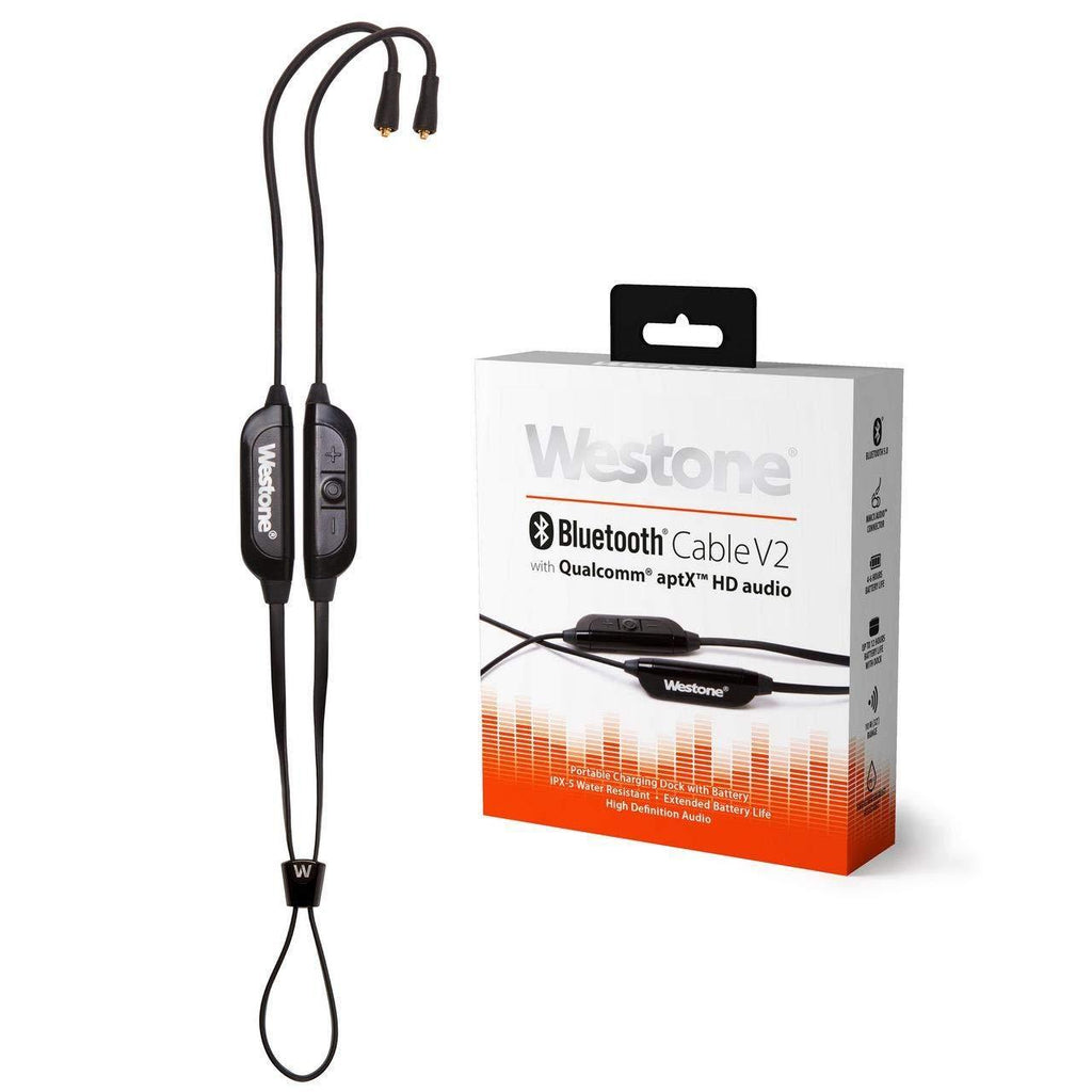 Westone Bluetooth V2 Earphone & in-Ear Monitor Cable Microphone MMCX Connector 12 Hours Battery Life