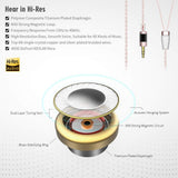 SIMGOT EN700 PRO High Fidelity in-Ear Monitor Headphones with Detachable Cable, Hi-Res Audio Earbuds with Dynamic Balanced Driver, Professional IEM Earphones,Noise-Isolating Musician Headset(Red/Blue)