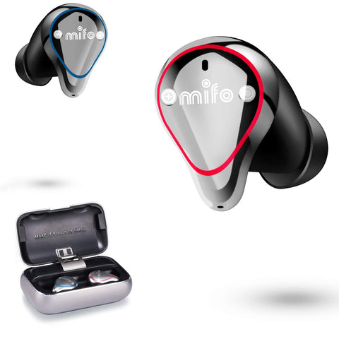 Wireless Earbuds，Mifo O5,Latest 5.0 Wireless BluetoothHeadphones, Unit Full Frequency HiFi, 3D Stereo Sound，O5 Waterproof Headphones, Noise Cancelling Earbuds Sports (Profession)