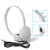 Wholesale Bulk Headphones Earphones Earbuds - Kaysent(KHP-25Mixed) 25 Packs Mixed Colors(Each 5 Pack) Stereo Headphone for School, Classroom, Airplane, Hospiital, Students,Kids and Adults