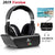 Wireless TV Headphones Over Ear, Monodeal Digital Stereo Headsets with Charging Dock, 2.4GHz RF Transmitter, NO Latency 20H Playtime, for TV PC Mobile MP3 - Black