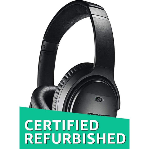Bose QuietComfort 35 (Series I) Wireless Headphones, Noise Cancelling - Black (Renewed)