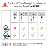 Avantree HT3189 Wireless Headphones TV for Watching & PC with Bluetooth Transmitter (3.5mm AUX, RCA, PC USB Audio), Wireless Hearing Headset 40 Hours Battery, Plug n Play, No Audio Delay, 100ft Range