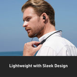 Phiaton BT 120 NC Black Bluetooth Headphones - Neckband Earphones with Wireless Headphone Mic, BT Headphones with Active Noise Cancellation and IPX4 Certified Splash Resistance