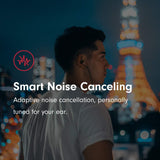 Pioneer Rayz Original Active Noise Cancelling Earbuds wired with Mic, Auto-pause, Hands-free Hey Siri, Lightning Cable Earphones Compatible with iPhone, iPad and iPod. MFI Certified (Onyx Black)