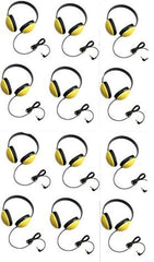Califone 2800-YL Listening First Headphones in Yellow (Set of 12)