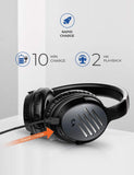 Mpow [2019 Upgrade] Noise Cancelling Headphones, Hi-Fi Sound Deep Bass Bluetooth Headphones Over Ear, Quick Charge 30Hrs Playtime Wireless Headphones with CVC 6.0 Mic, for TV/PC/Cellphone/Travel/Work