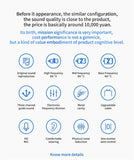 KZ AS16 Earbuds in Ear Monitor Newest Yinyoo AS16 Wired Earphones Headphones Noise Cancelling 8BA Balanced Armature Drivers Ear Buds with Microphones(with mic, Black)