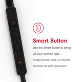 Pioneer Rayz Original Active Noise Cancelling Earbuds wired with Mic, Auto-pause, Hands-free Hey Siri, Lightning Cable Earphones Compatible with iPhone, iPad and iPod. MFI Certified (Onyx Black)