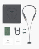 AUKEY Bluetooth 5 Headphones with Magnetic Play/Pause, 3 EQ Modes, aptX Low Latency, USB-C Fast Charge, Key Series B33 Flexible Wireless Neckband Headset with 8h Playtime and IPX6 Sweatproof for Gym
