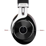 Edifier W855BT Bluetooth Headphones - Over-Ear Stereo Wireless Headphone with Microphone and Volume Control - Brown/Black