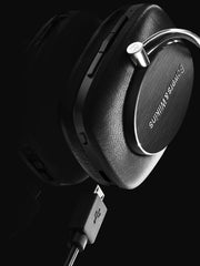 Bowers & Wilkins P5 Wireless Bluetooth On-Ear Headphones, Black