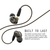 MEE audio Pinnacle P1 High Fidelity Audiophile In-Ear Headphones with Detachable Cables - EP-P1-ZN-MEE