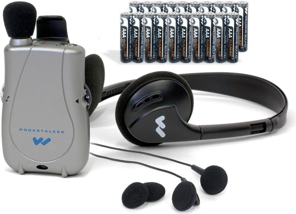 ELITE PACKAGE: PockeTalker Ultra w/ Headphone & FREE Dual Earbuds & FREE Year Supply of Batteries