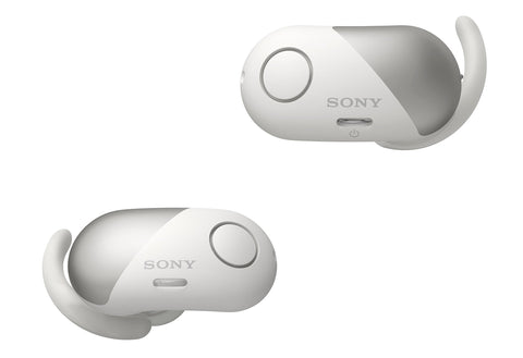 Sony Wireless Bluetooth In Ear Headphones: Noise Cancelling Sports Workout Ear Buds for Exercise and Running - Cordless, Sweatproof Sport Earphones, Built-In Microphone, EXTRA BASS - White WF-SP700N/W