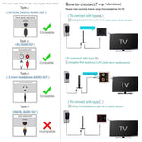 Wireless Optical TV Headphones, Jelly Comb Over-Ear 2.4GHz Wireless TV Headphones with Transmitter, Charging Dock, Support Optical, 3.5mm, RCA Audio Out Port (Black)