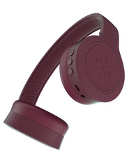 Kygo Life A4/300 | On-Ear Bluetooth Headphones, aptX Codecs, Built-in Microphone, Memory Foam Ear Cushions, 16 Hours Playback (Burgandy)