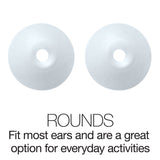 HydroActive Short-Cord Waterproof Headphones (wired 3.5 mm jack) with 11 Earbuds in 4 Styles - See below under 