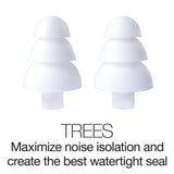 HydroActive Short-Cord Waterproof Headphones (wired 3.5 mm jack) with 11 Earbuds in 4 Styles - See below under 