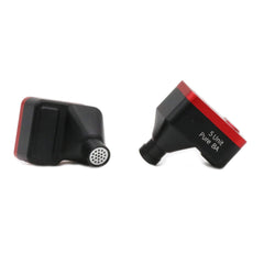 KZ BA10 5BA Balanced Armatures HiFi Stereo in-Ear Earphone IEM with Aluminum Alloy Case, 0.75mm 2 pin Cable (with Mic, Black&Red)